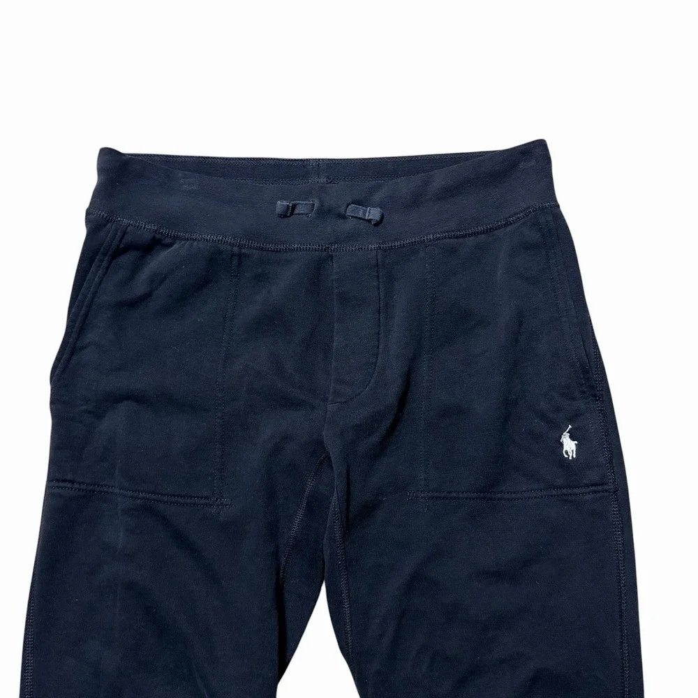 Polo Ralph‎ Lauren Sweatpants Mens Medium Black Fleece Drawstring Pony Joggers
